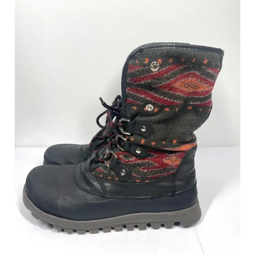 Baretraps Yaeger Stay Dry Winter Boots Aztec Pattern Women Size 7.5